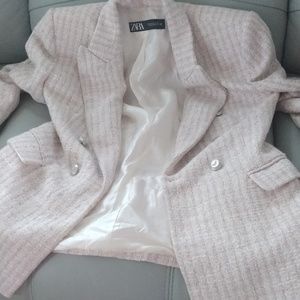 Pink tweed blazzer
